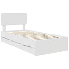 Estructura de cama con cajón 100 x 200 cm Madera de ingeniería