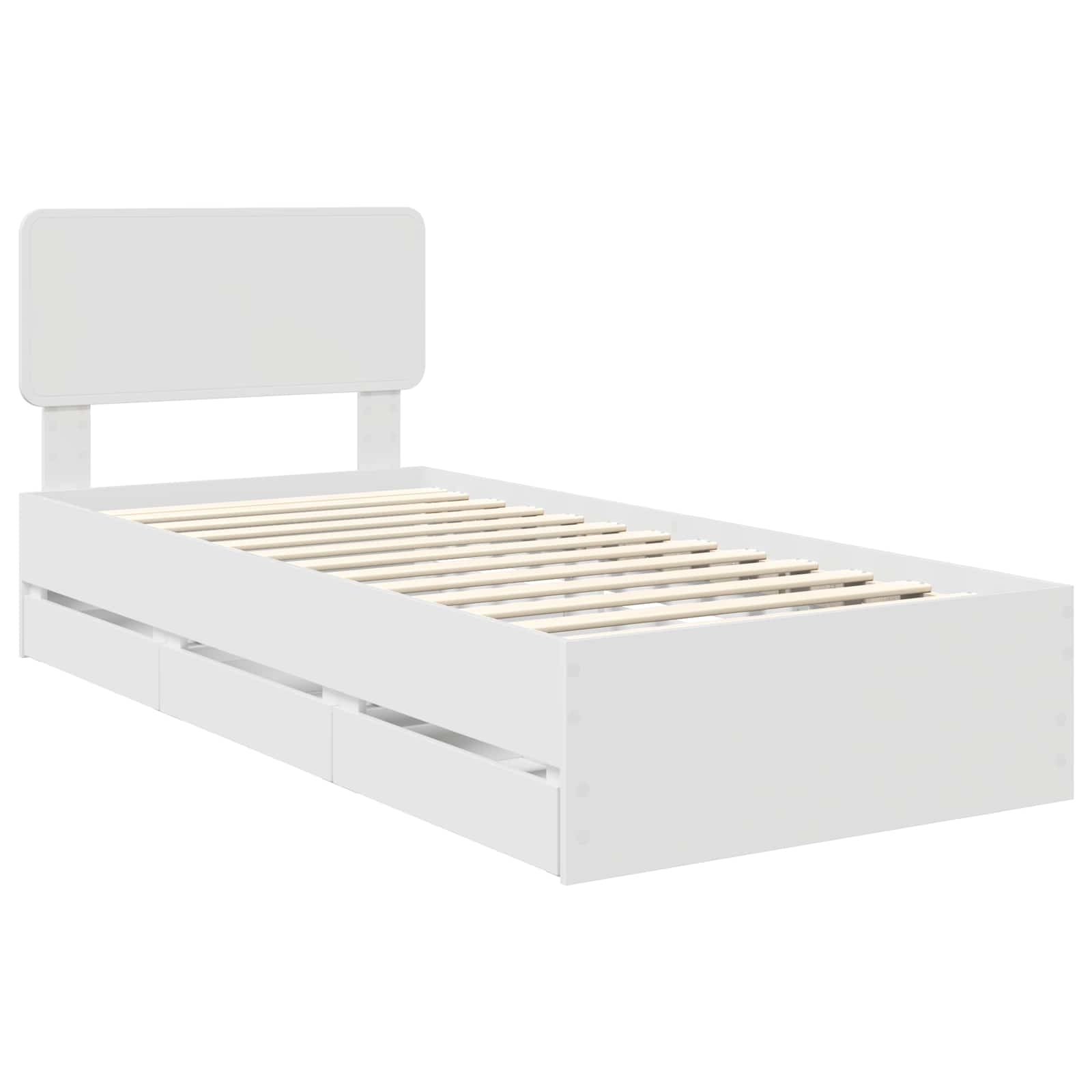 Estructura de cama con cajón 100 x 200 cm Madera de ingeniería