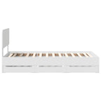 Estructura de cama con cajón 100 x 200 cm Madera de ingeniería