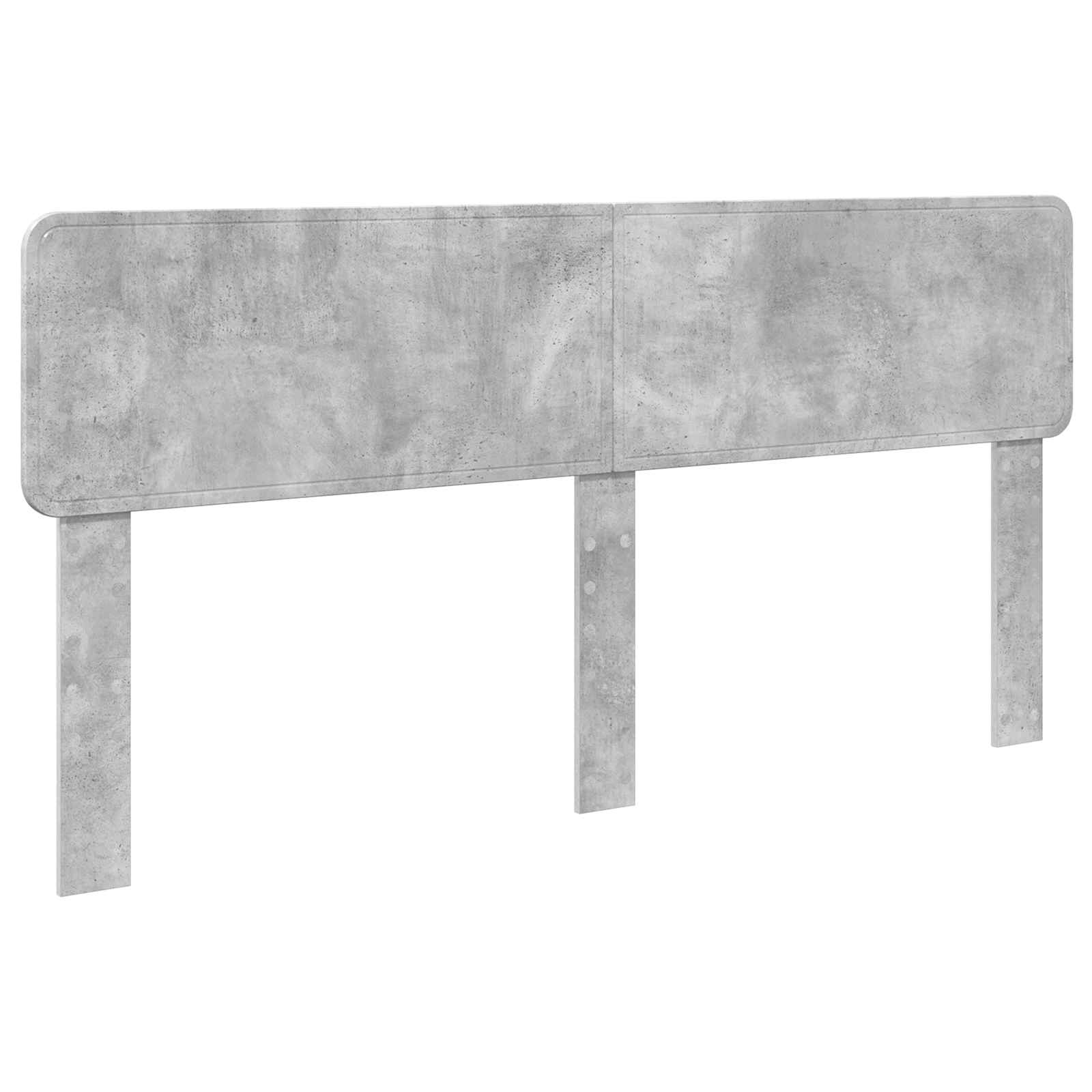 Cama con almacenamiento con cabecera Gris Concreto 200 x 200 cm