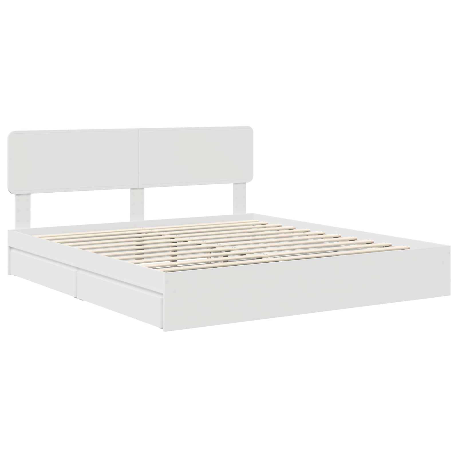 Cama con almacenamiento 180 x 200 cm Madera de ingeniería