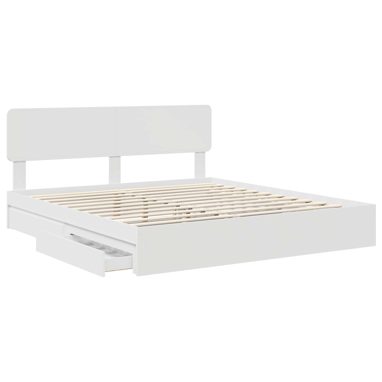Cama con almacenamiento 180 x 200 cm Madera de ingeniería