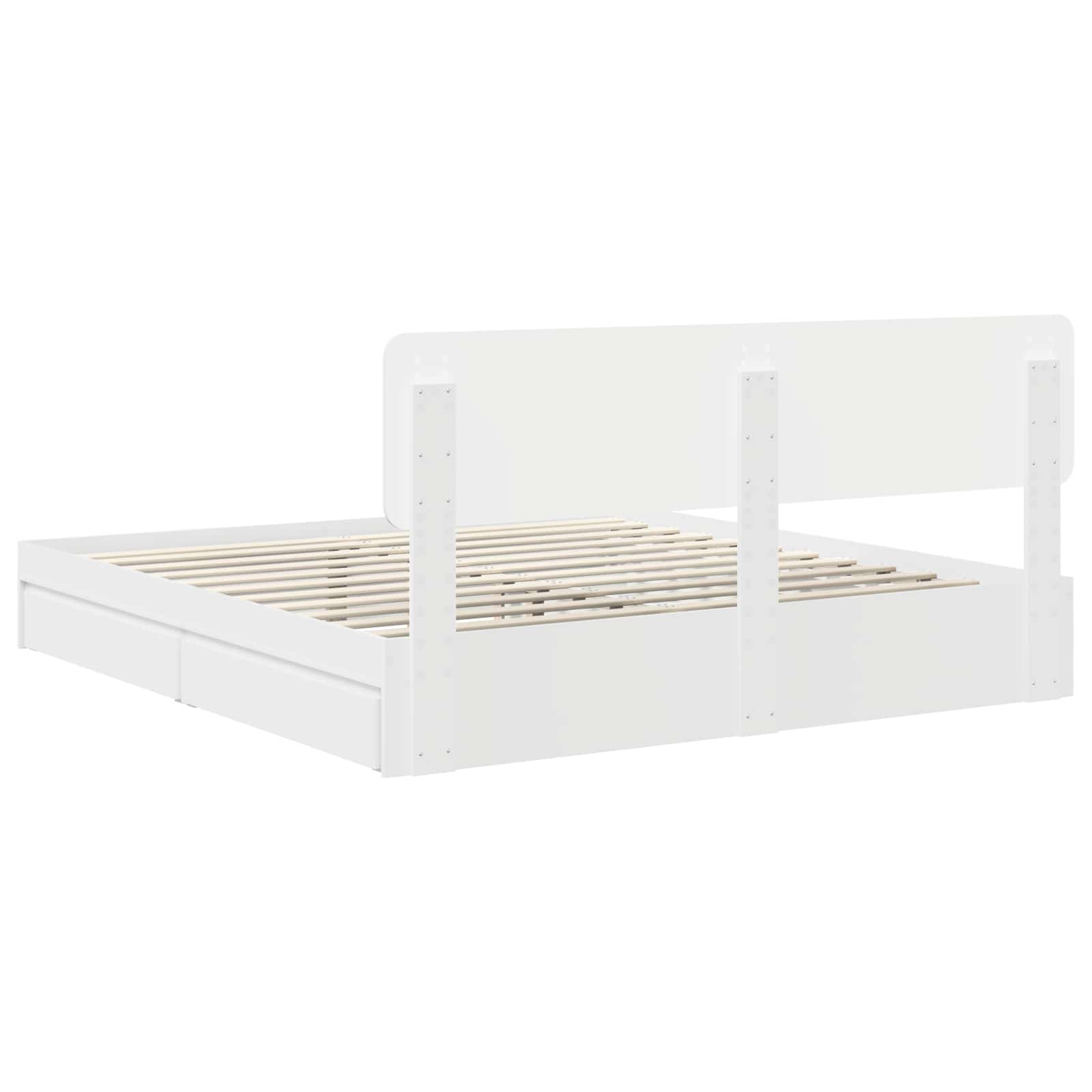 Cama con almacenamiento 180 x 200 cm Madera de ingeniería