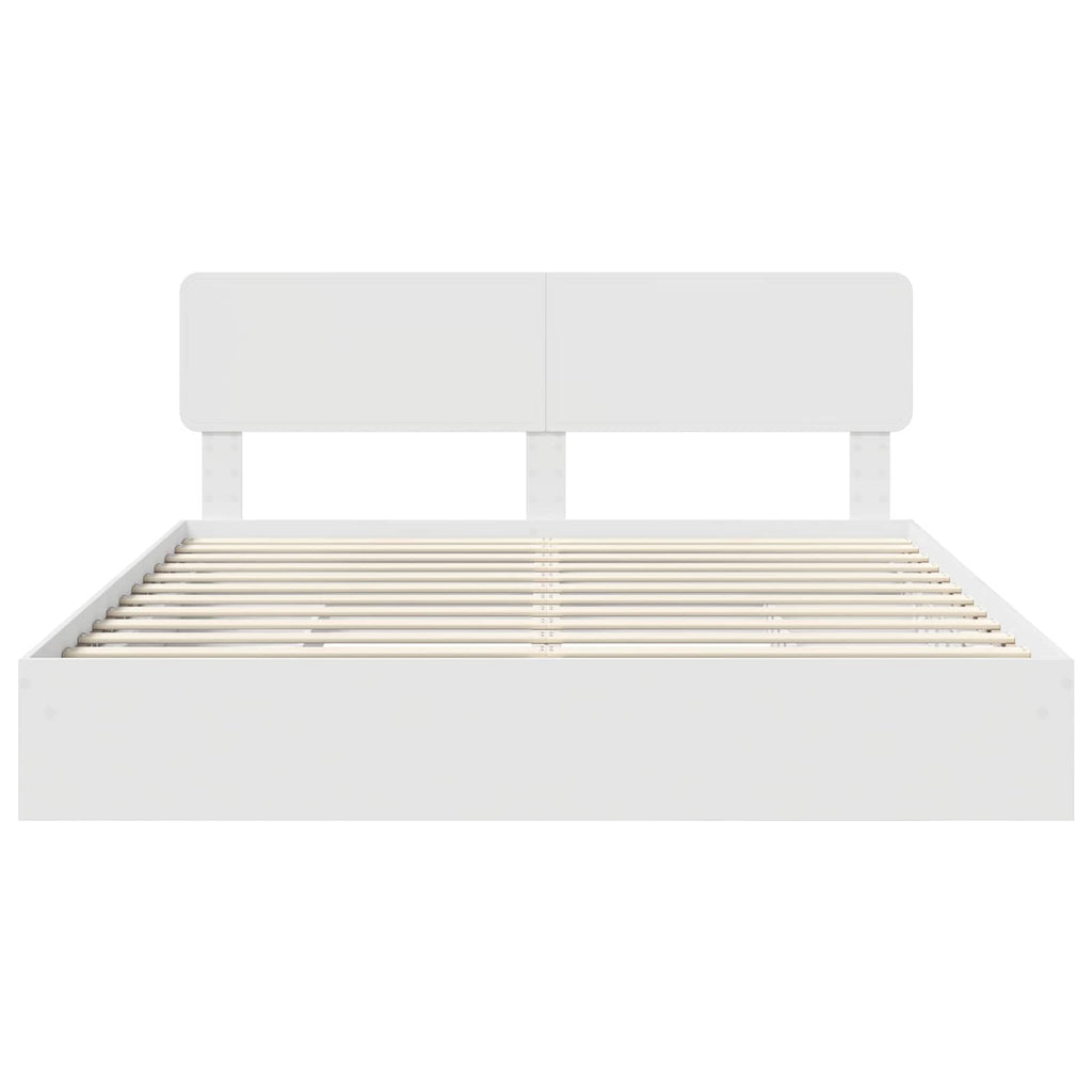 Cama con almacenamiento 180 x 200 cm Madera de ingeniería