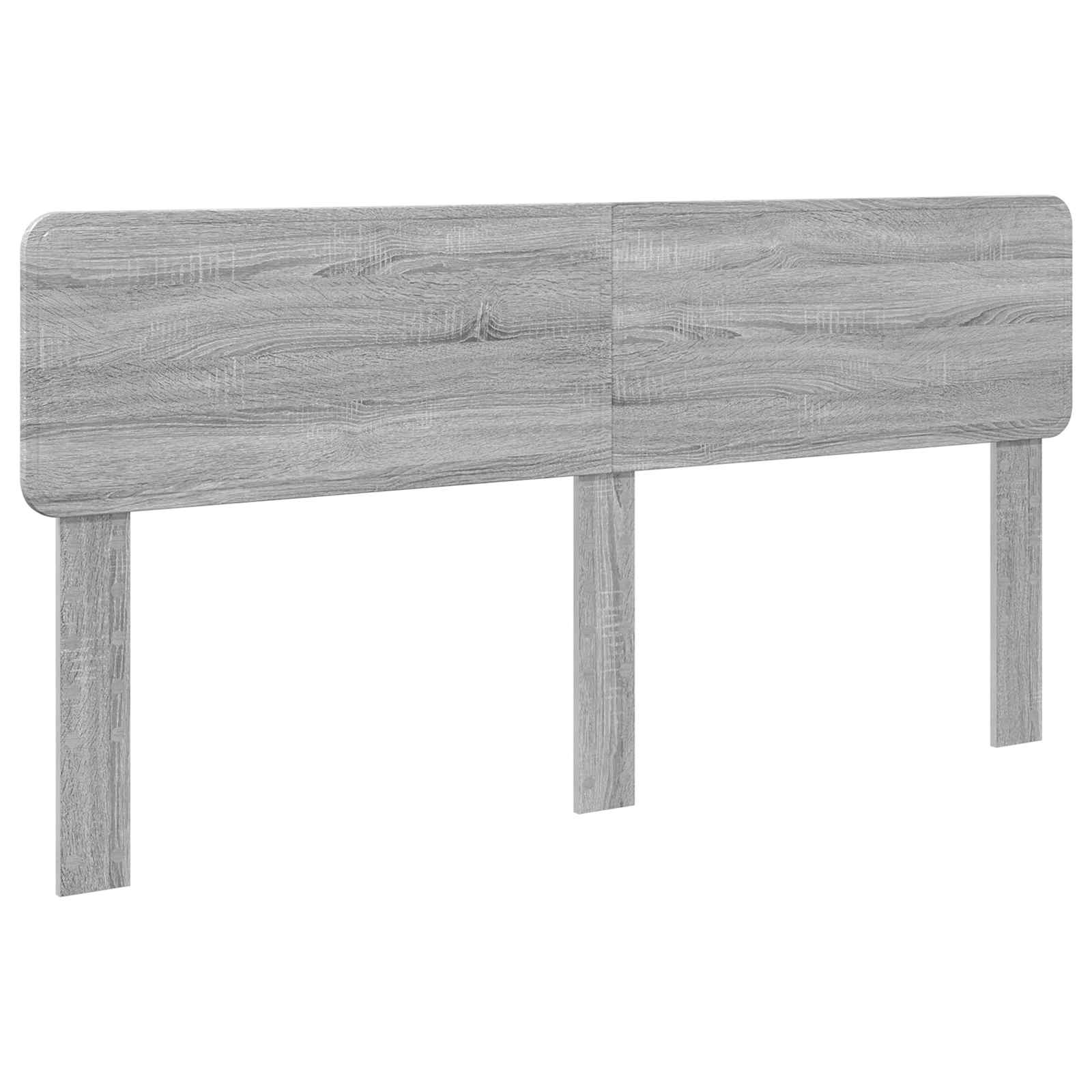 Cama con almacenamiento con cabecera Gris Sonoma 180 x 200 cm