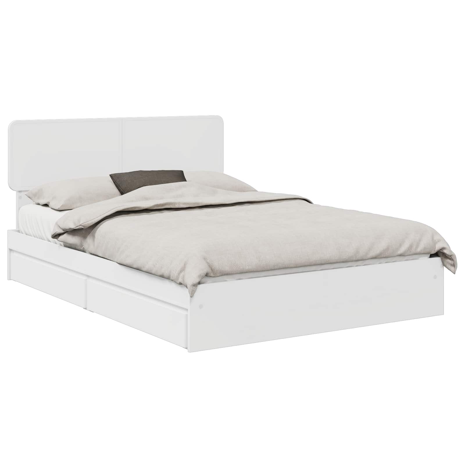 Cama con almacenamiento 160 x 200 cm Madera de ingeniería