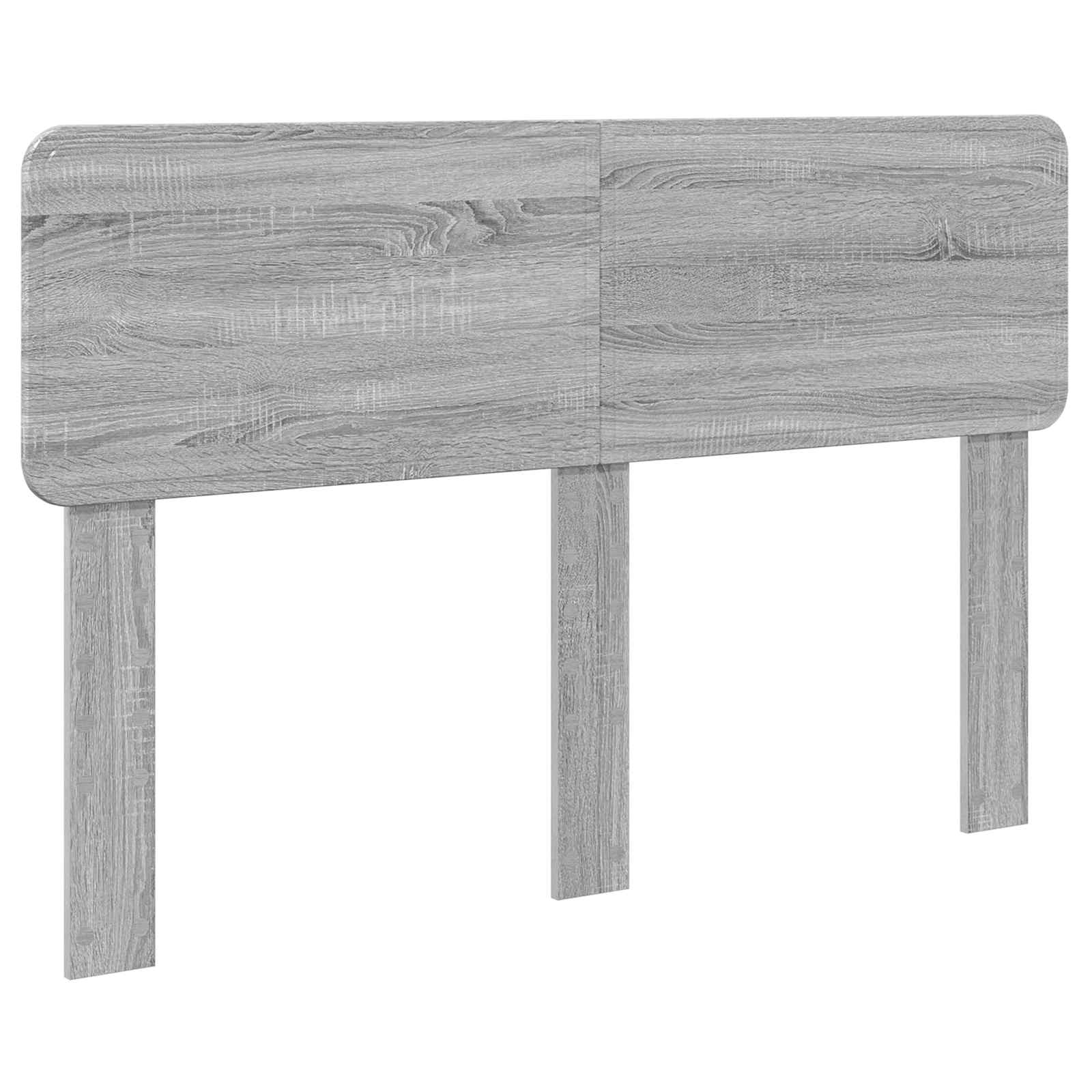 Cama con almacenamiento con cabecera Gris Sonoma 150 x 200 cm