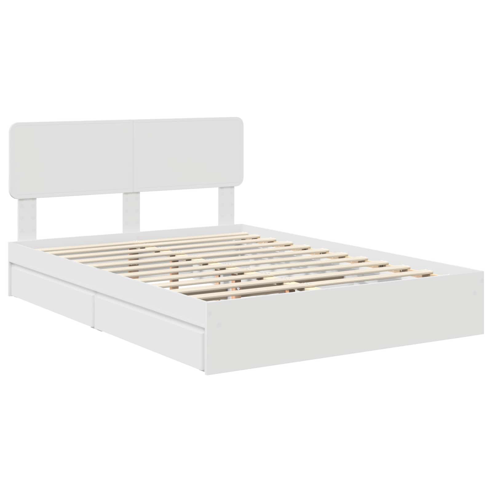 Cama con almacenamiento 140 x 190 cm Madera de ingeniería