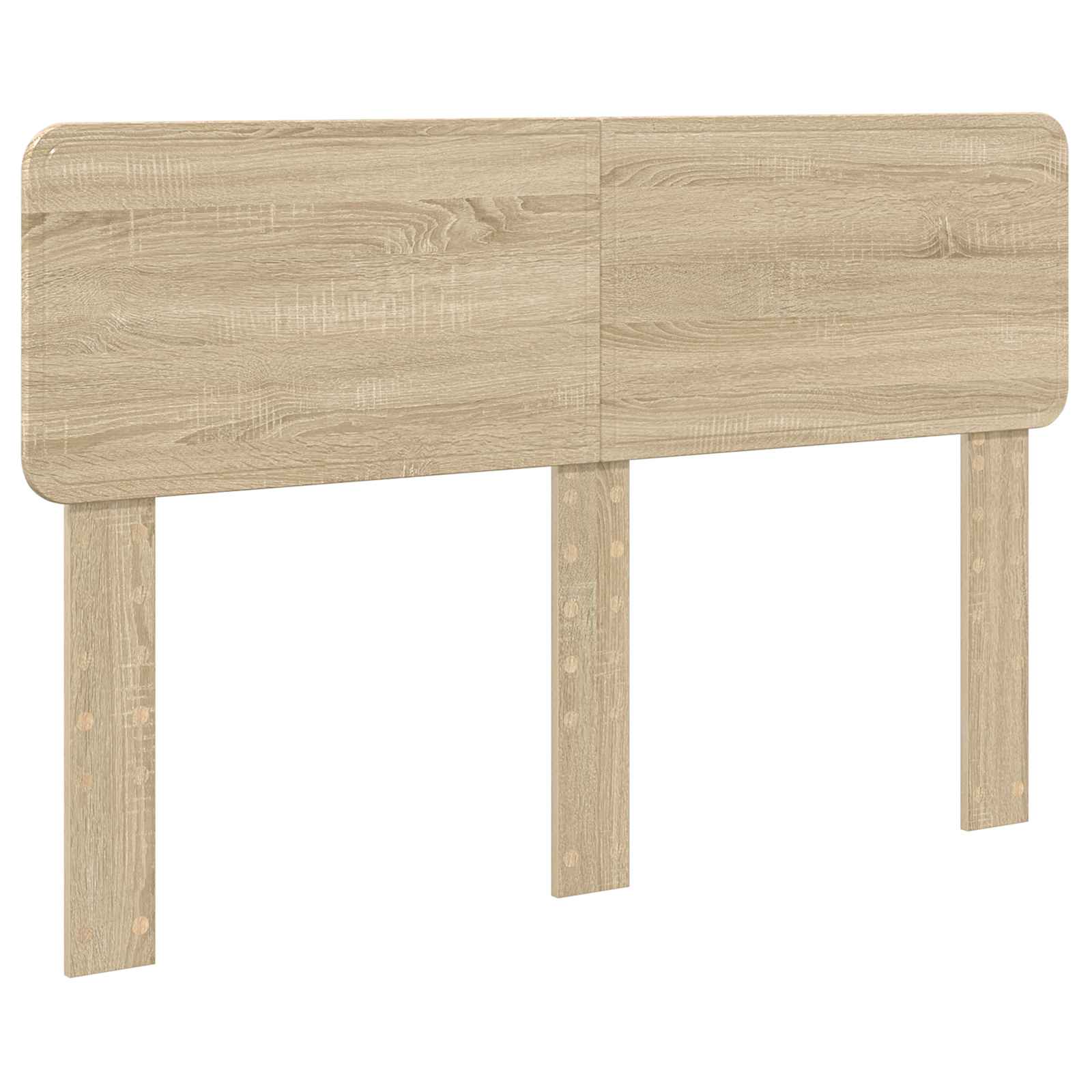 Cama con almacenamiento con cabecera Roble Sonoma 140 x 190 cm