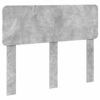 Cama con almacenamiento con cabecera Gris Concreto 135 x 190 cm
