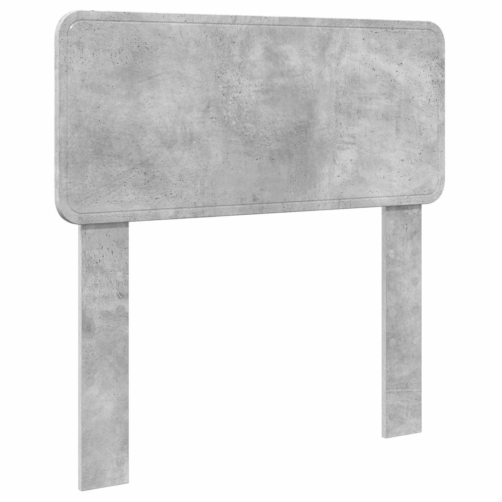 Cama con almacenamiento con cabecera Gris Concreto 90 x 200 cm