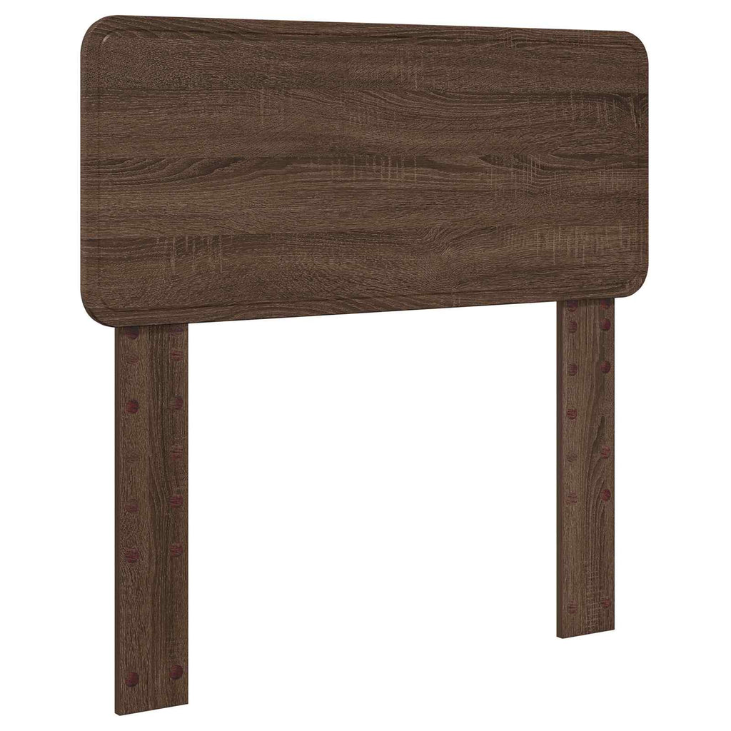 Cama con almacenamiento con cabecera Roble Marrón 100 x 200 cm