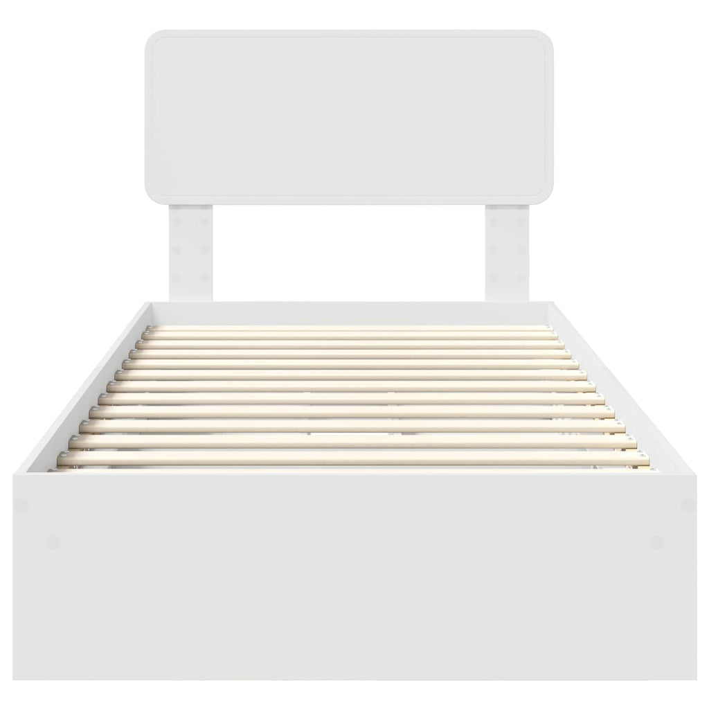 Cama con almacenamiento 90 x 200 cm Madera de ingeniería