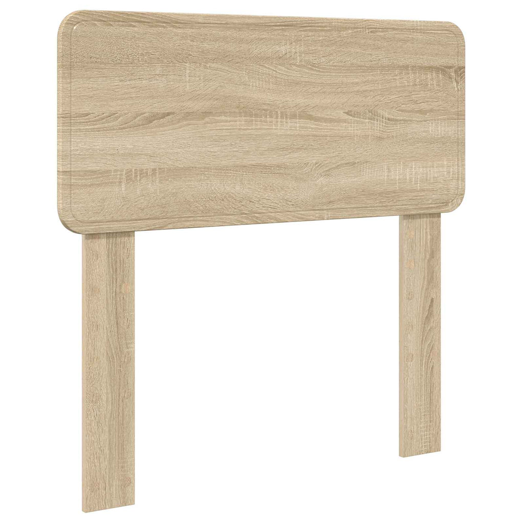 Cama con almacenamiento con cabecera Roble Sonoma 90 x 200 cm