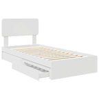 Cama con almacenamiento 75 x 190 cm Madera de ingeniería