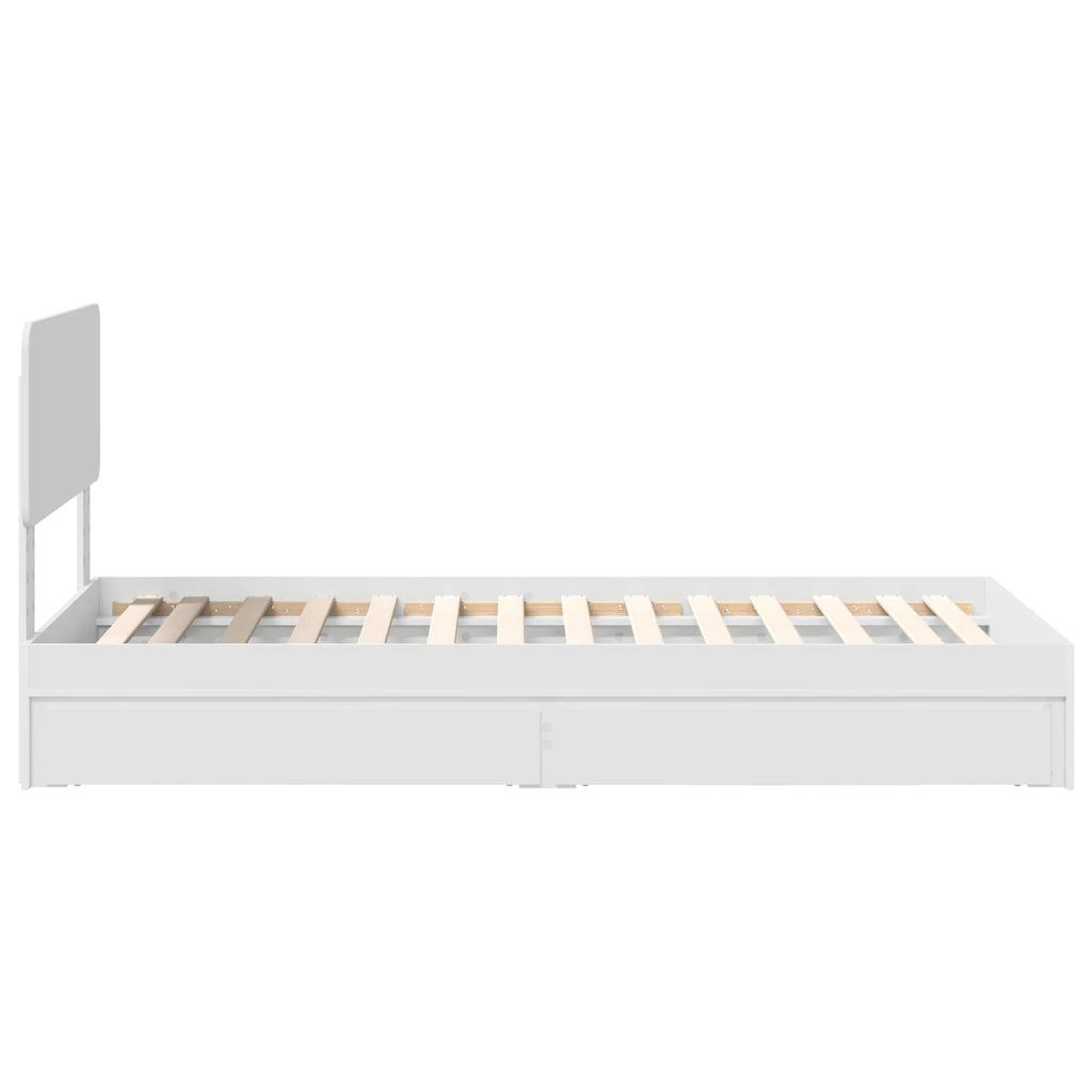 Cama con almacenamiento 75 x 190 cm Madera de ingeniería