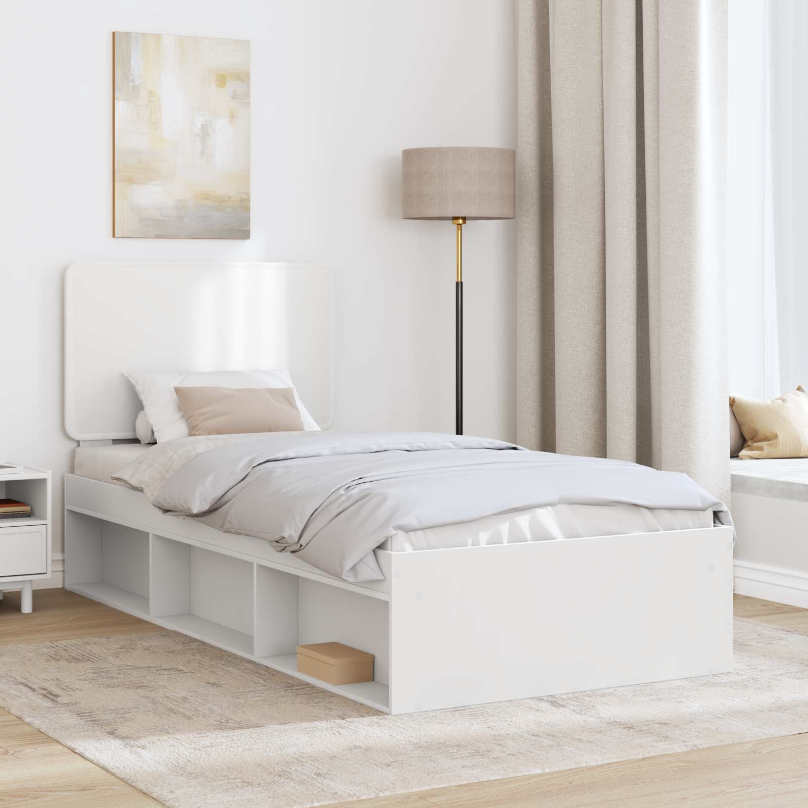 Estructura de cama 100 x 200 cm Madera de pino macizo