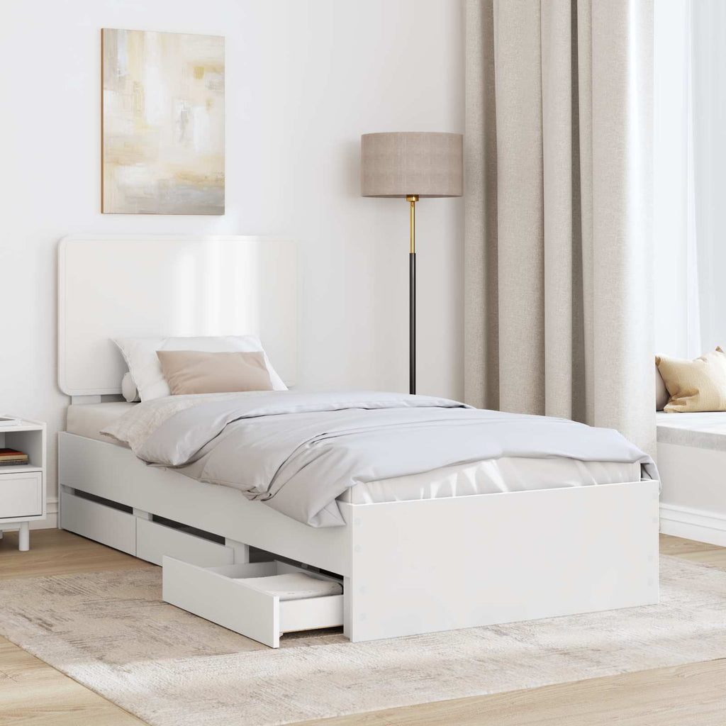 Estructura de cama con cajón 100 x 200 cm Madera Ingenieril