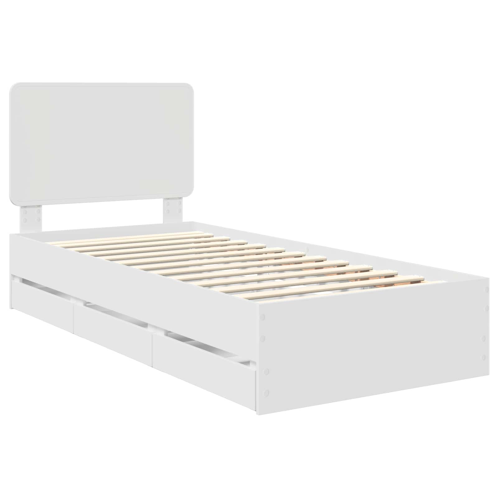 Estructura de cama con cajón 100 x 200 cm Madera Ingenieril