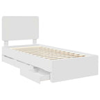 Estructura de cama con cajón 100 x 200 cm Madera Ingenieril