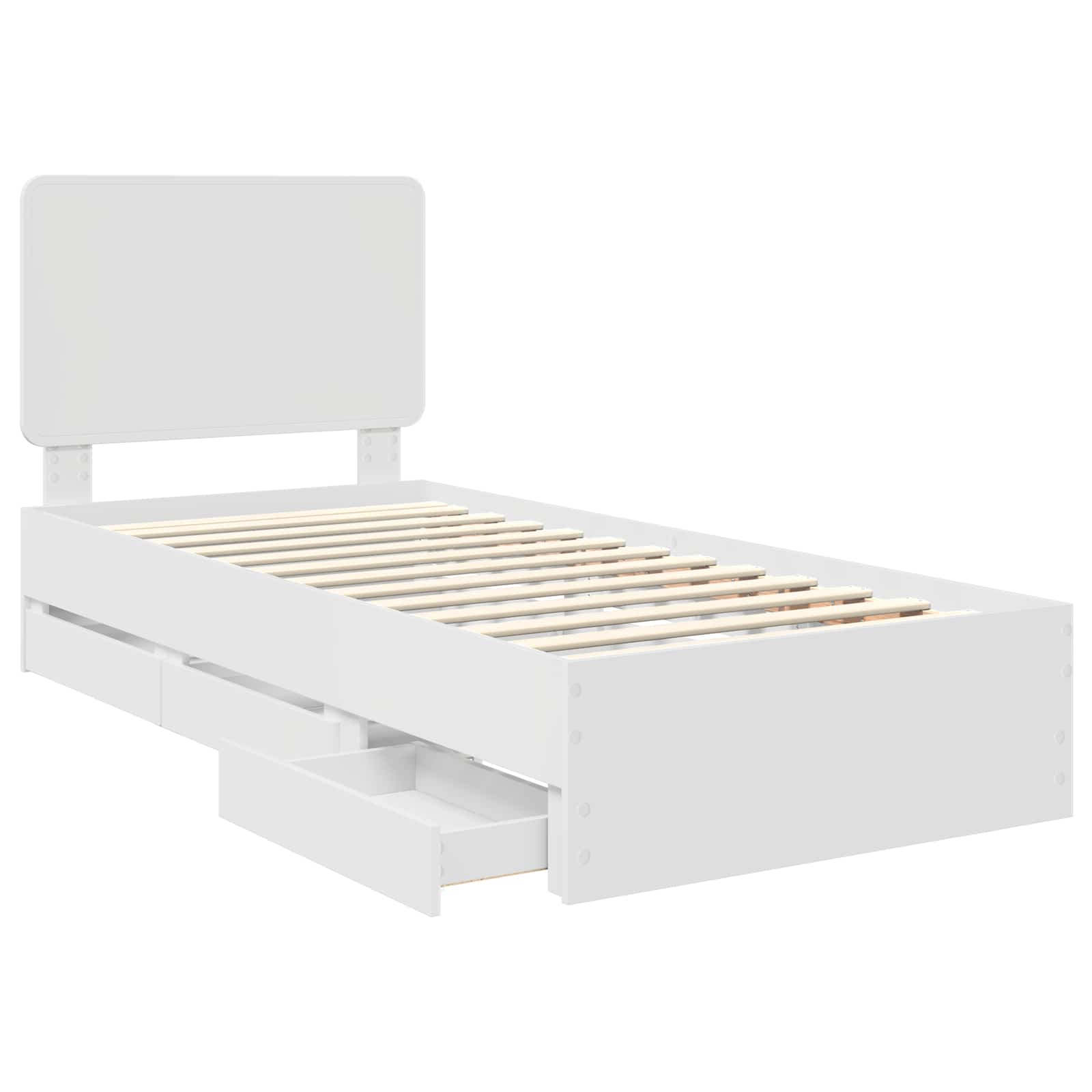 Estructura de cama con cajón 100 x 200 cm Madera Ingenieril