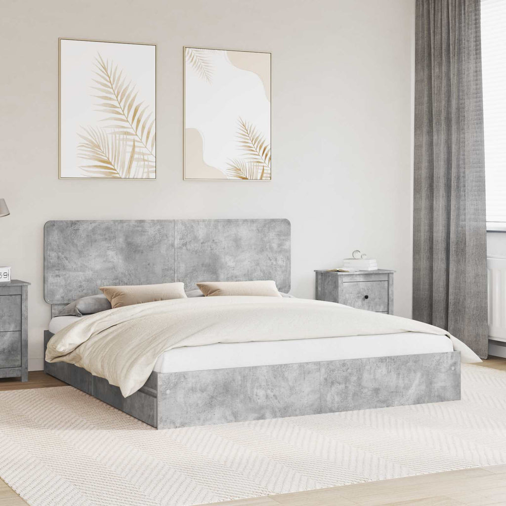 Cama con almacenamiento 140 x 190 cm Madera de ingeniería