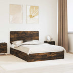 Cama con almacenamiento 140 x 190 cm Madera de ingeniería