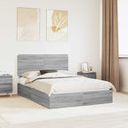 Cama con almacenamiento 140 x 190 cm Madera de ingeniería