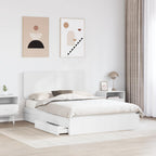 Cama con almacenamiento 140 x 190 cm Madera de ingeniería