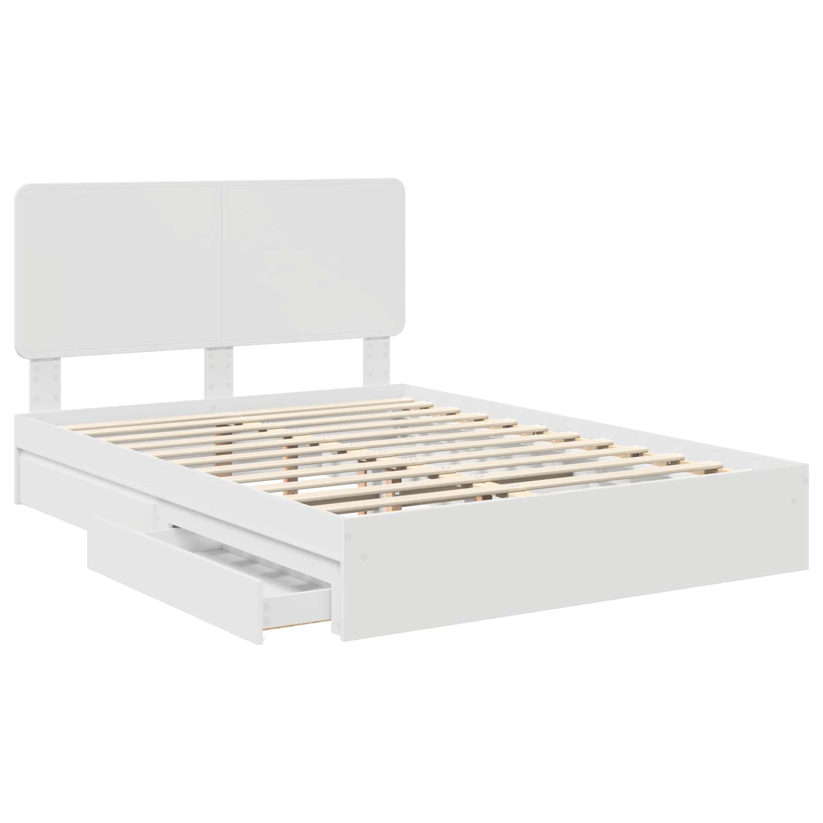 Cama con almacenamiento 140 x 190 cm Madera de ingeniería