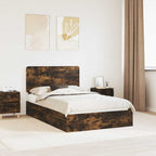 Cama con almacenamiento 140 x 190 cm Madera de ingeniería
