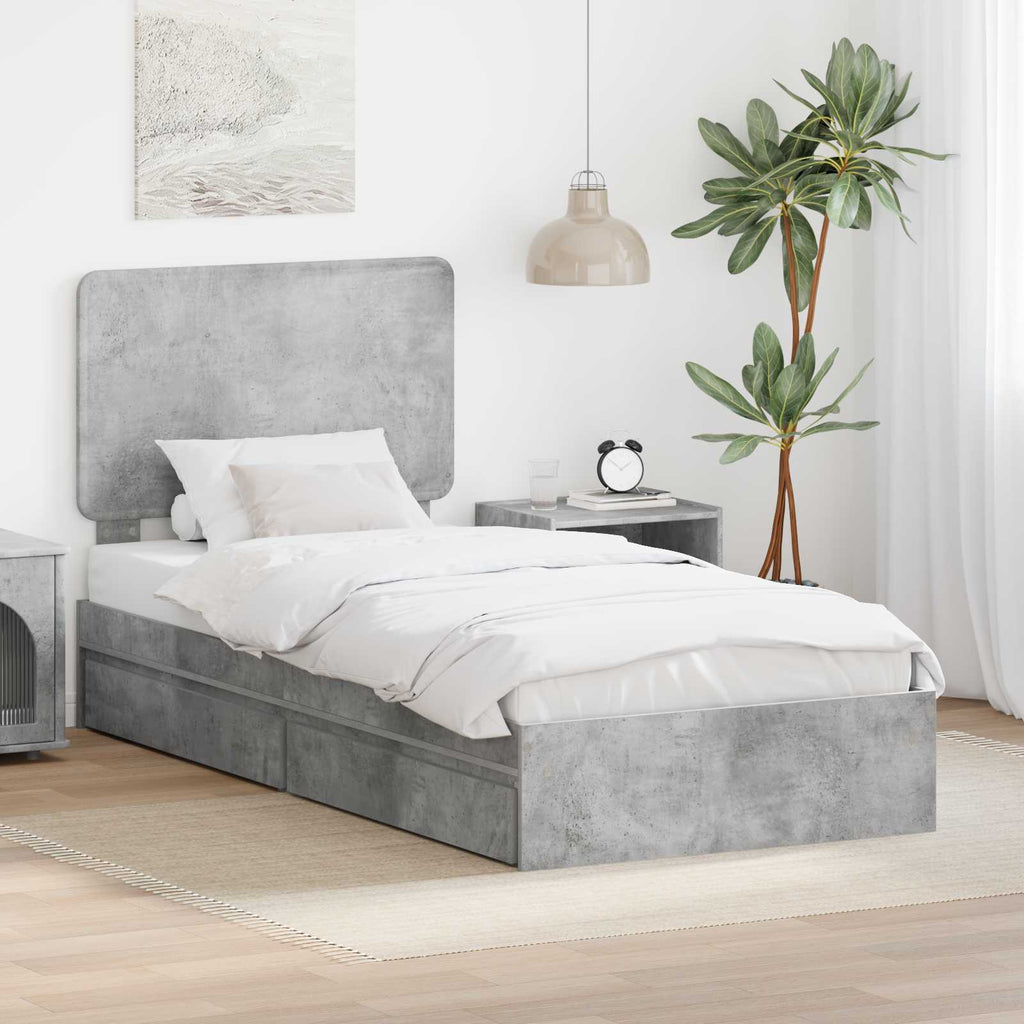 Cama con almacenamiento 140 x 190 cm Madera de ingeniería