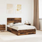 Estructura de cama con cabecera Gris Concreto 100 x 200 cm
