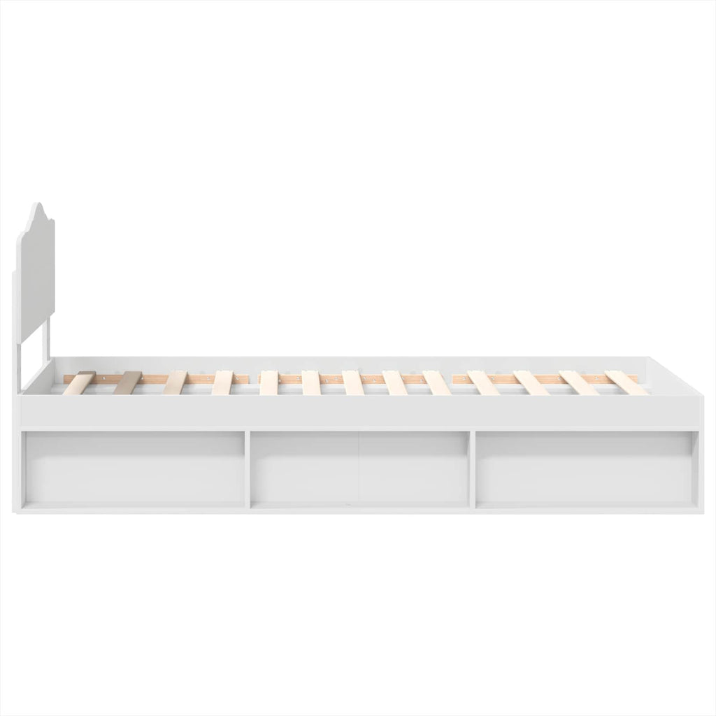 Estructura de cama 100 x 200 cm Madera de pino macizo