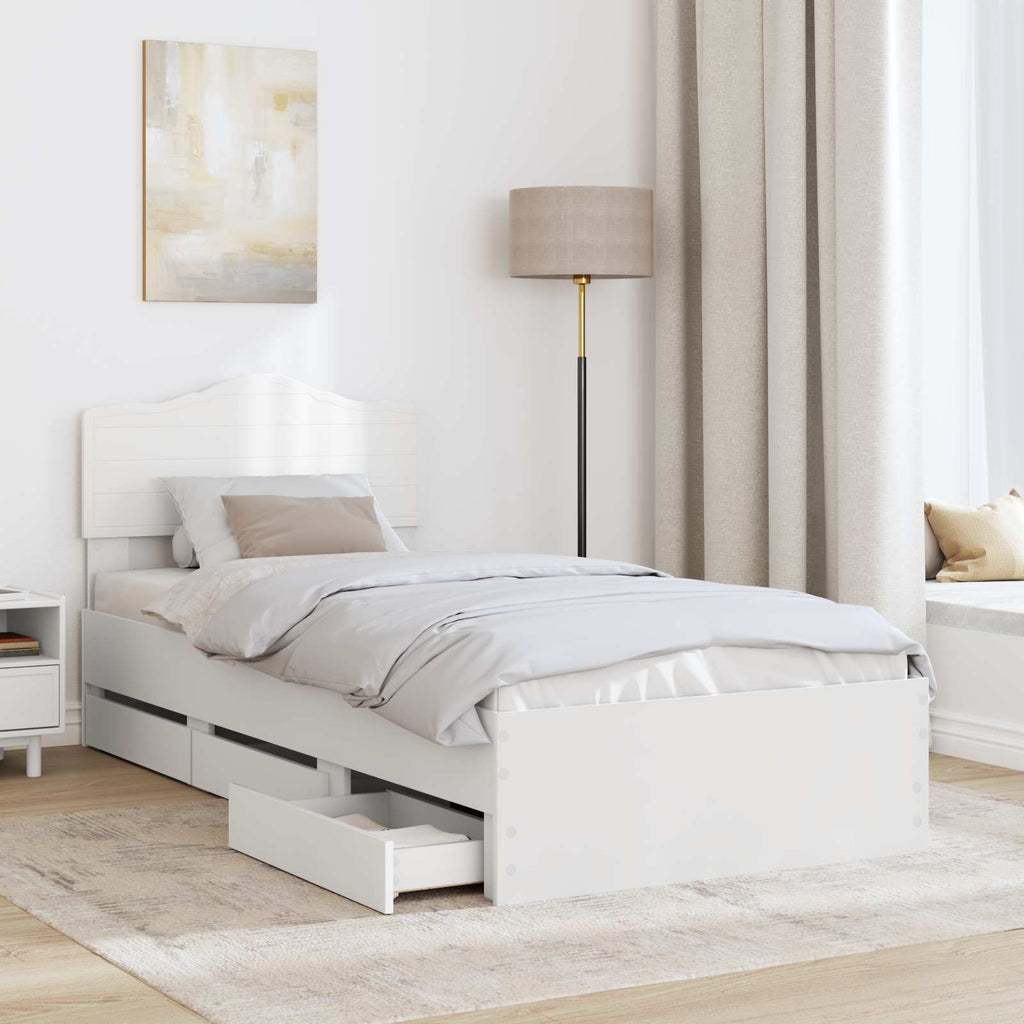 Estructura de cama con cajón 100 x 200 cm Madera Ingenieril