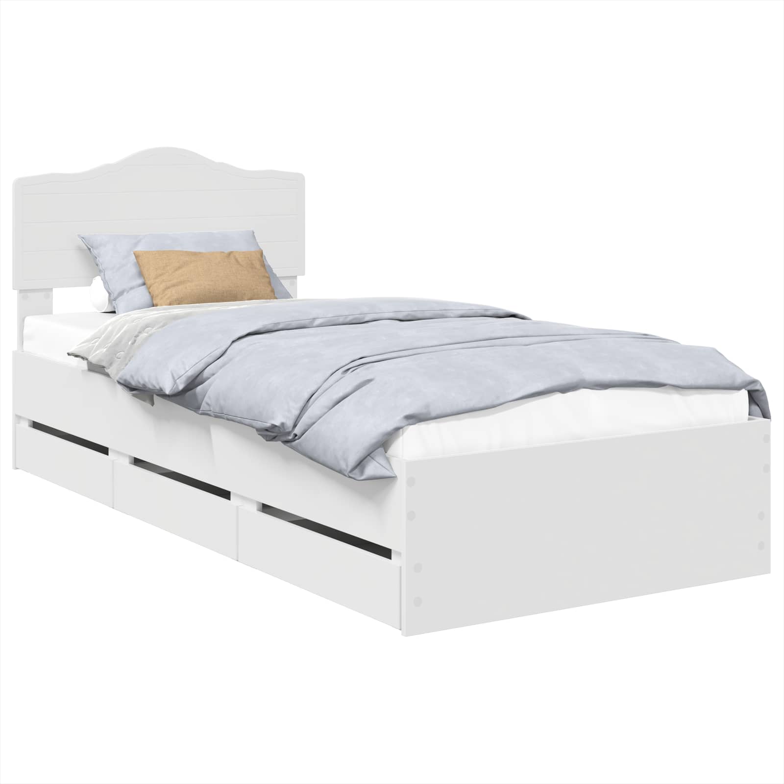 Estructura de cama con cajón 100 x 200 cm Madera Ingenieril