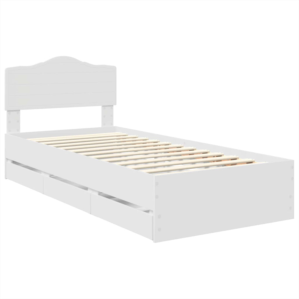 Estructura de cama con cajón 100 x 200 cm Madera Ingenieril