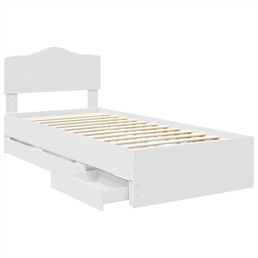 Estructura de cama con cajón 100 x 200 cm Madera Ingenieril