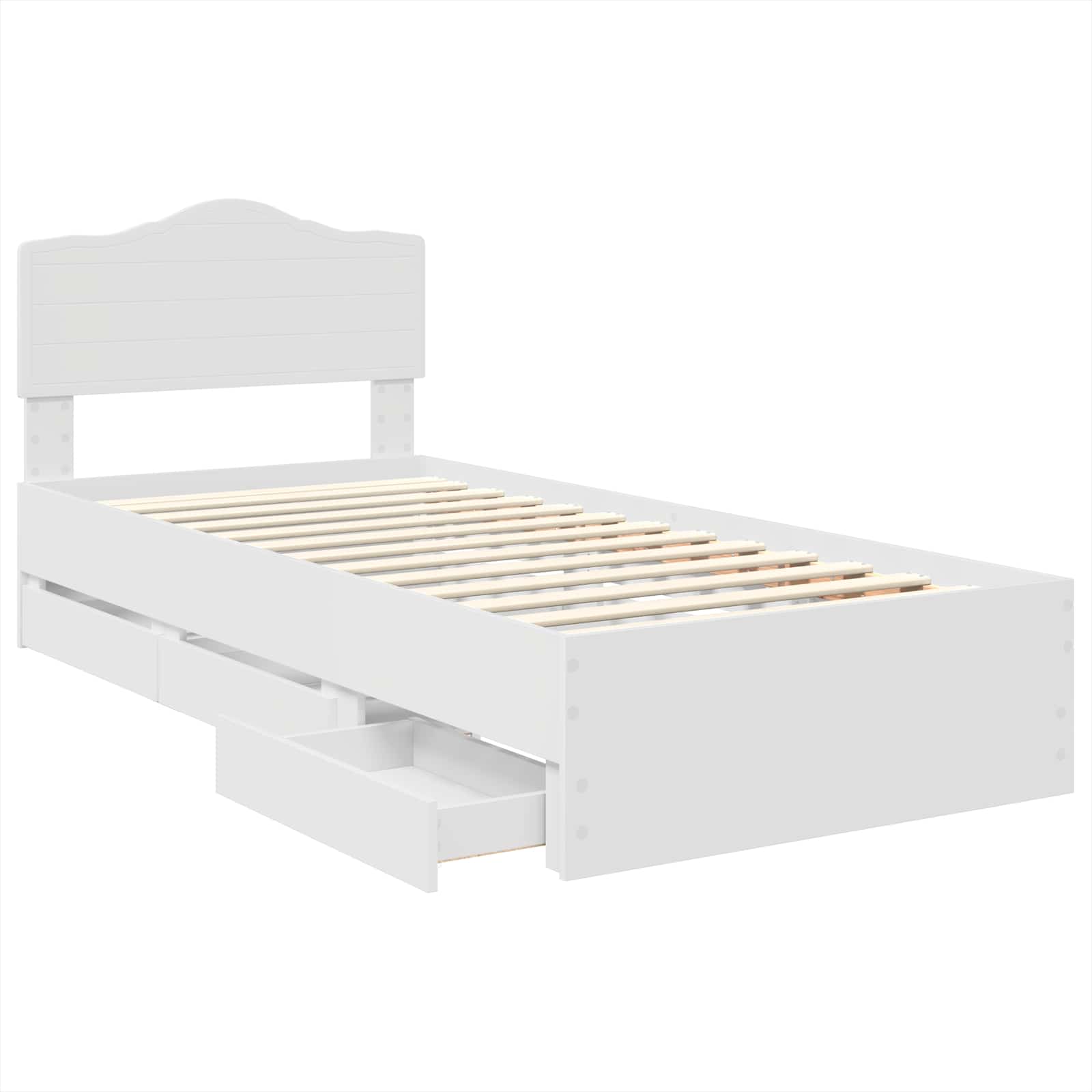 Estructura de cama con cajón 100 x 200 cm Madera Ingenieril