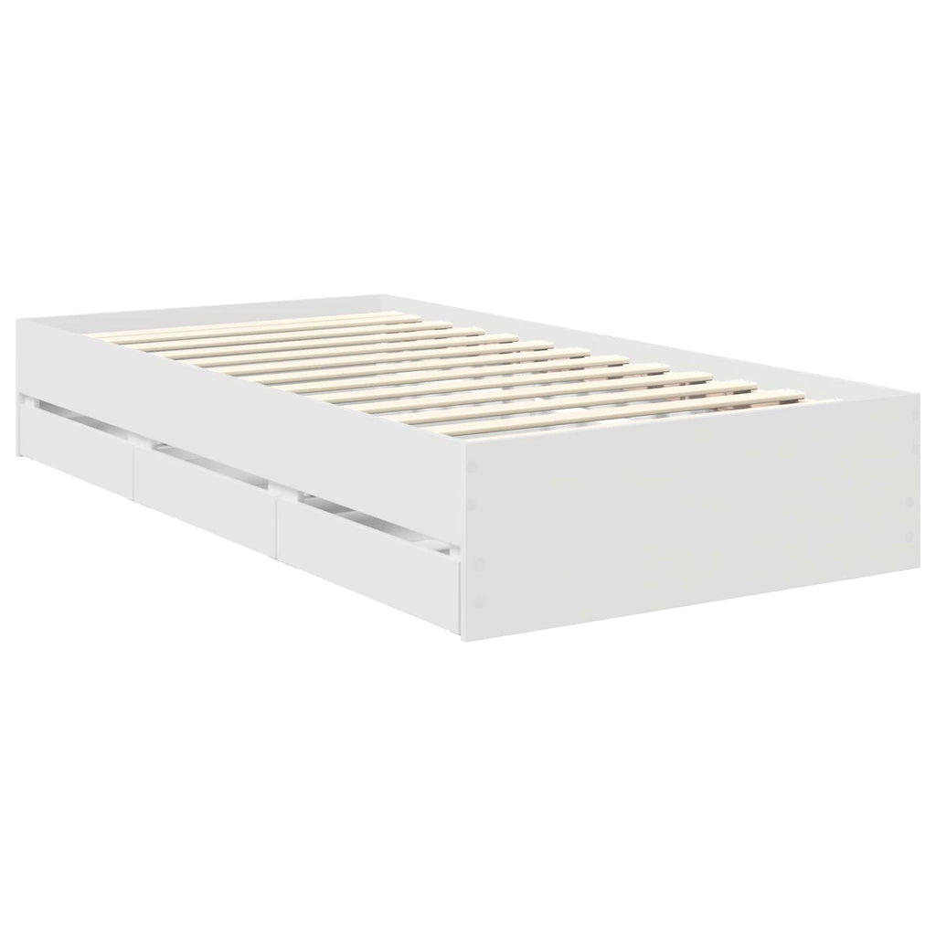 Estructura de cama con cajón 100 x 200 cm Madera Ingenieril