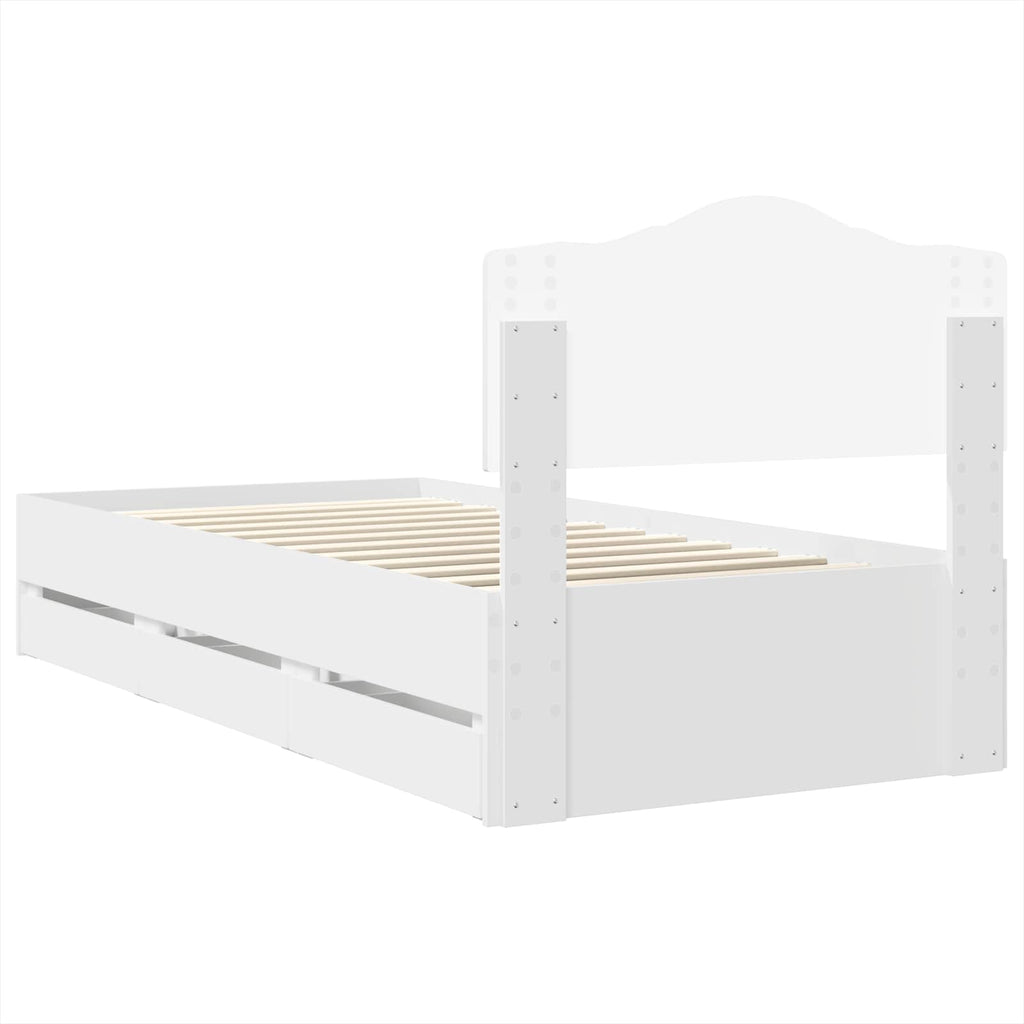 Estructura de cama con cajón 100 x 200 cm Madera Ingenieril
