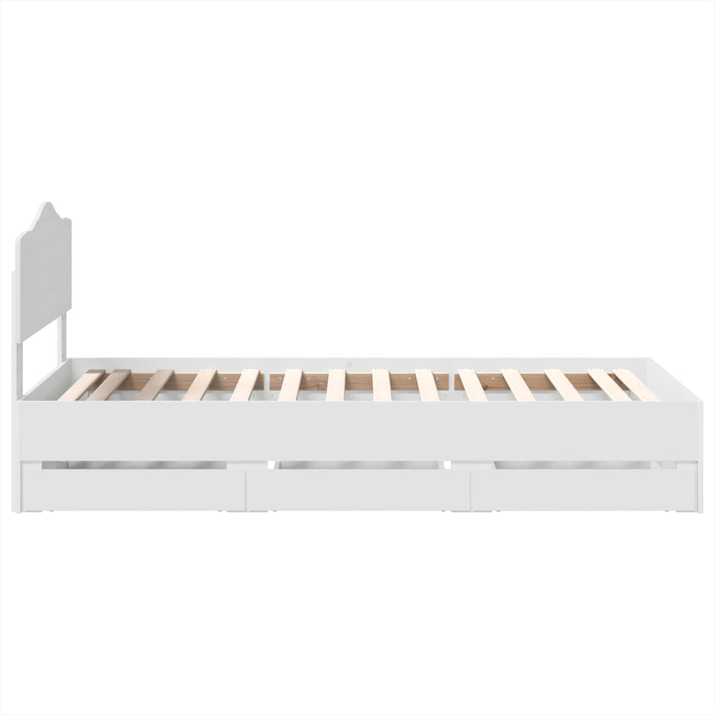 Estructura de cama con cajón 100 x 200 cm Madera Ingenieril