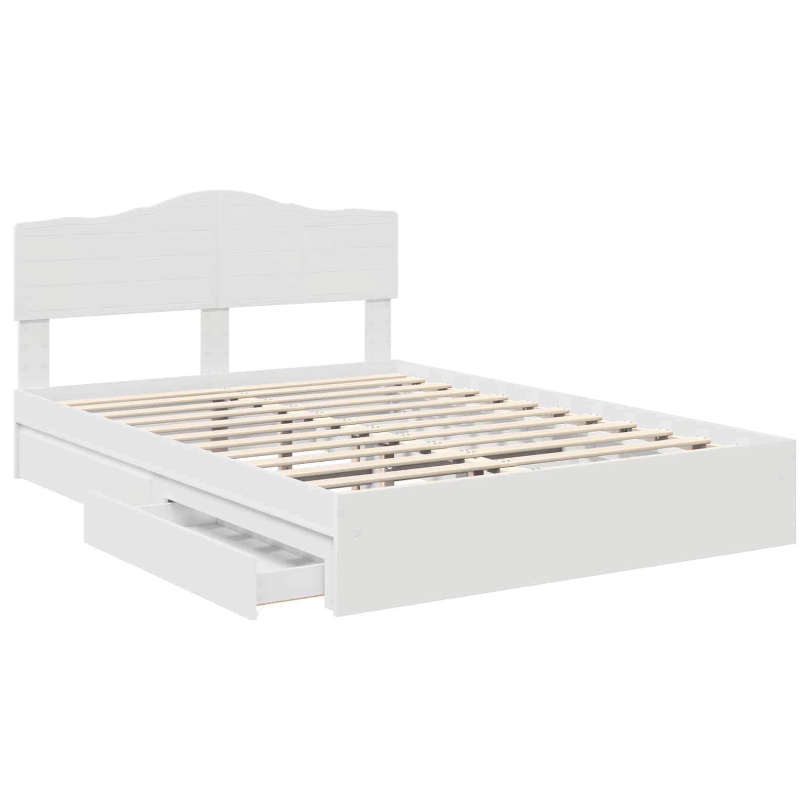 Cama con almacenamiento 140 x 190 cm Madera de ingeniería