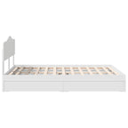 Cama con almacenamiento 140 x 190 cm Madera de ingeniería