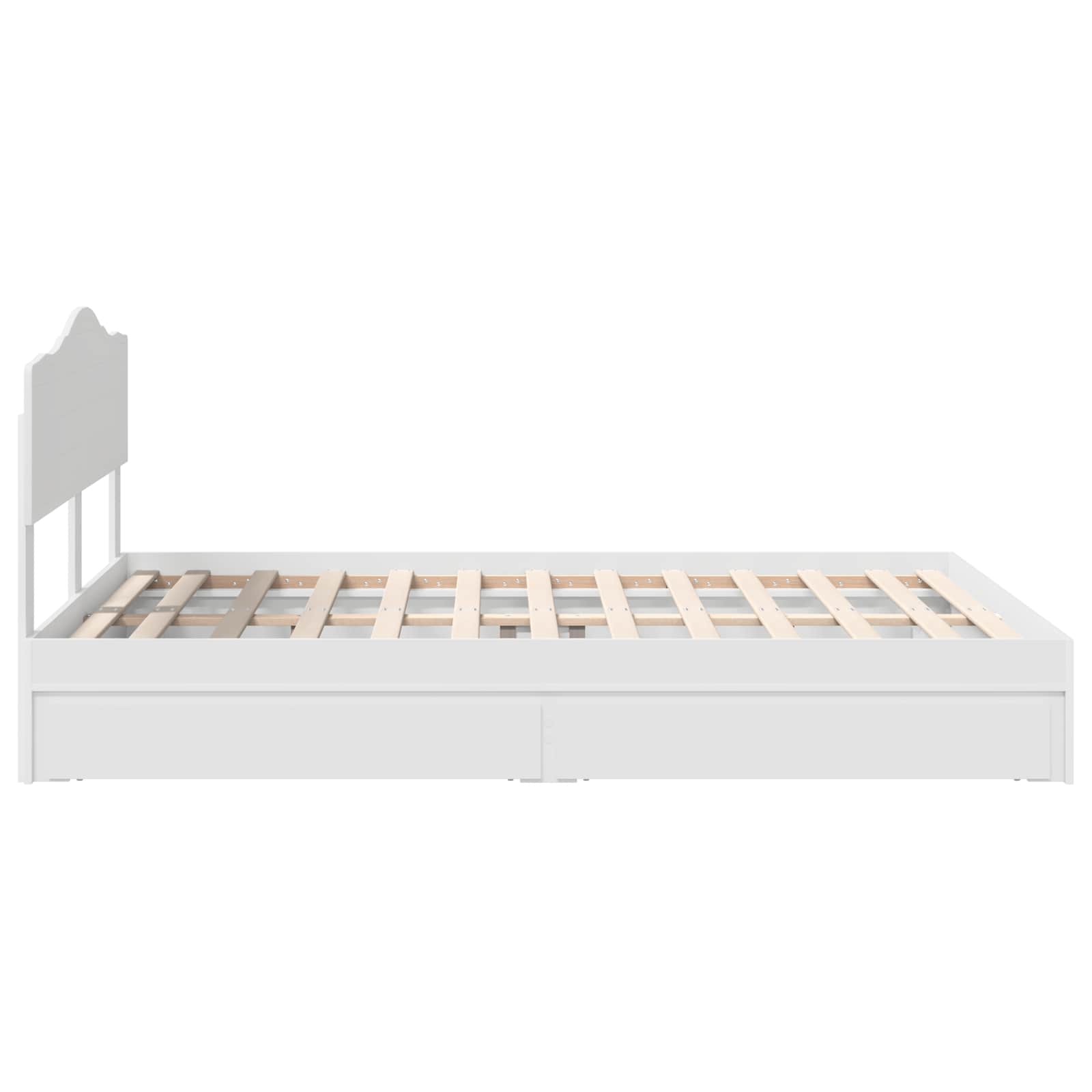 Cama con almacenamiento 140 x 190 cm Madera de ingeniería