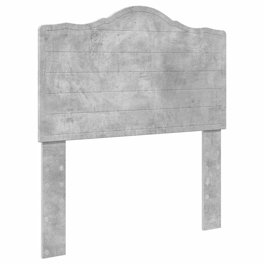 Estructura de cama con cabecera Gris Concreto 100 x 200 cm