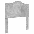 Estructura de cama con cabecera Gris Concreto 100 x 200 cm