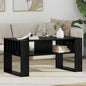 Mesa de Café Roble Negro 66 x 49,5 x 45 cm Madera de ingeniería