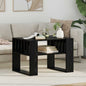 Mesa de Café Roble Negro 66 x 49,5 x 45 cm Madera de ingeniería