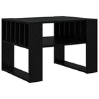 Mesa de Café Roble Negro 66 x 49,5 x 45 cm Madera de ingeniería